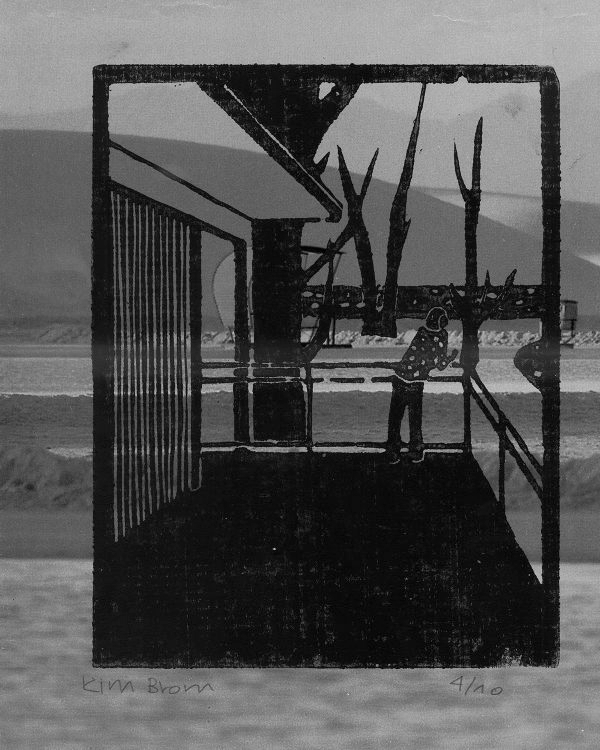 Holzschnitt auf Foto (Image: Lehrmittel “Bauten, Städte, Landschaften”)