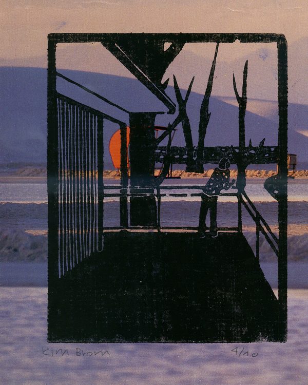 Holzschnitt auf Foto (Image: Lehrmittel “Bauten, Städte, Landschaften”)