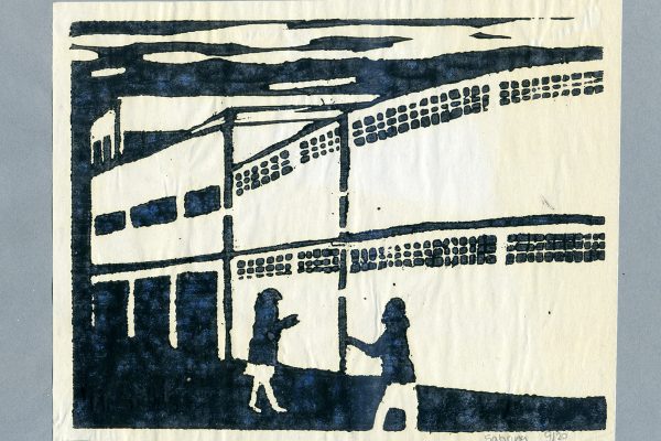 Holzschnitt (Image: Lehrmittel “Bauten, Städte, Landschaften”)