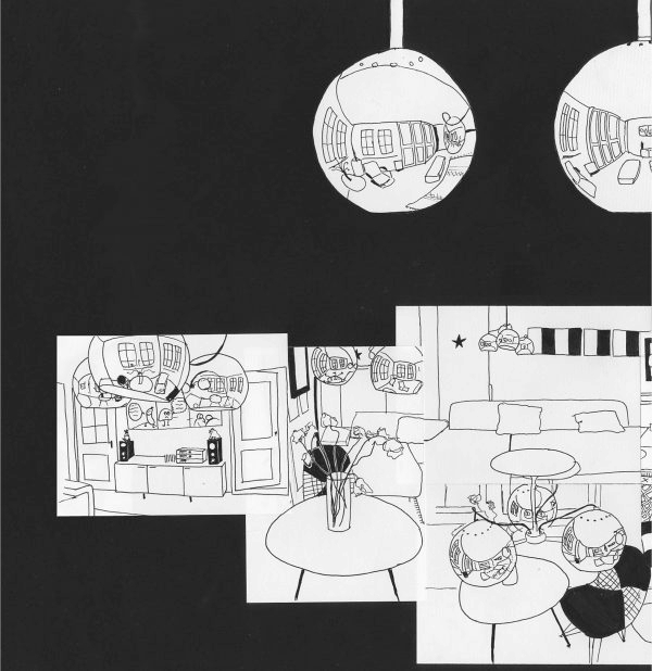 Collage spatial (Image: Semaine de projets «Lichtidee und Stadtgestalt» («Idée lumineuse et aménagement de la ville»))