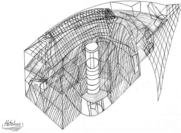 T-Raum Hotel (Image: Lehrmittel “Bauten, Städte, Landschaften”)