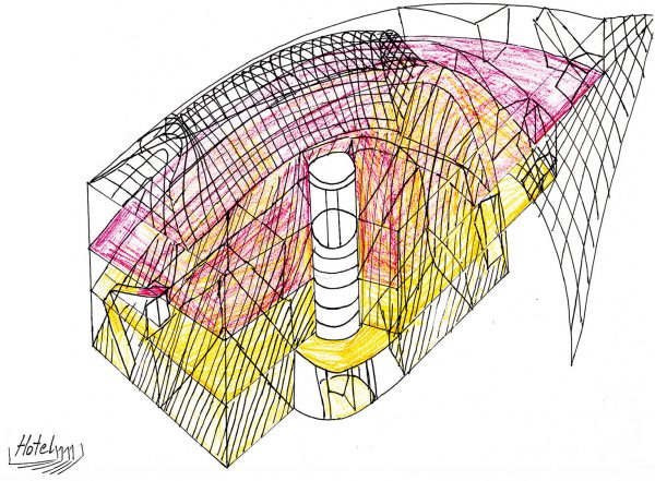 T-Raum Hotel (Image: Lehrmittel “Bauten, Städte, Landschaften”)