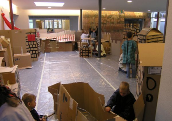 Innenleben der Burg (Bild: Studienwoche “Wir bauen eine Burg”)