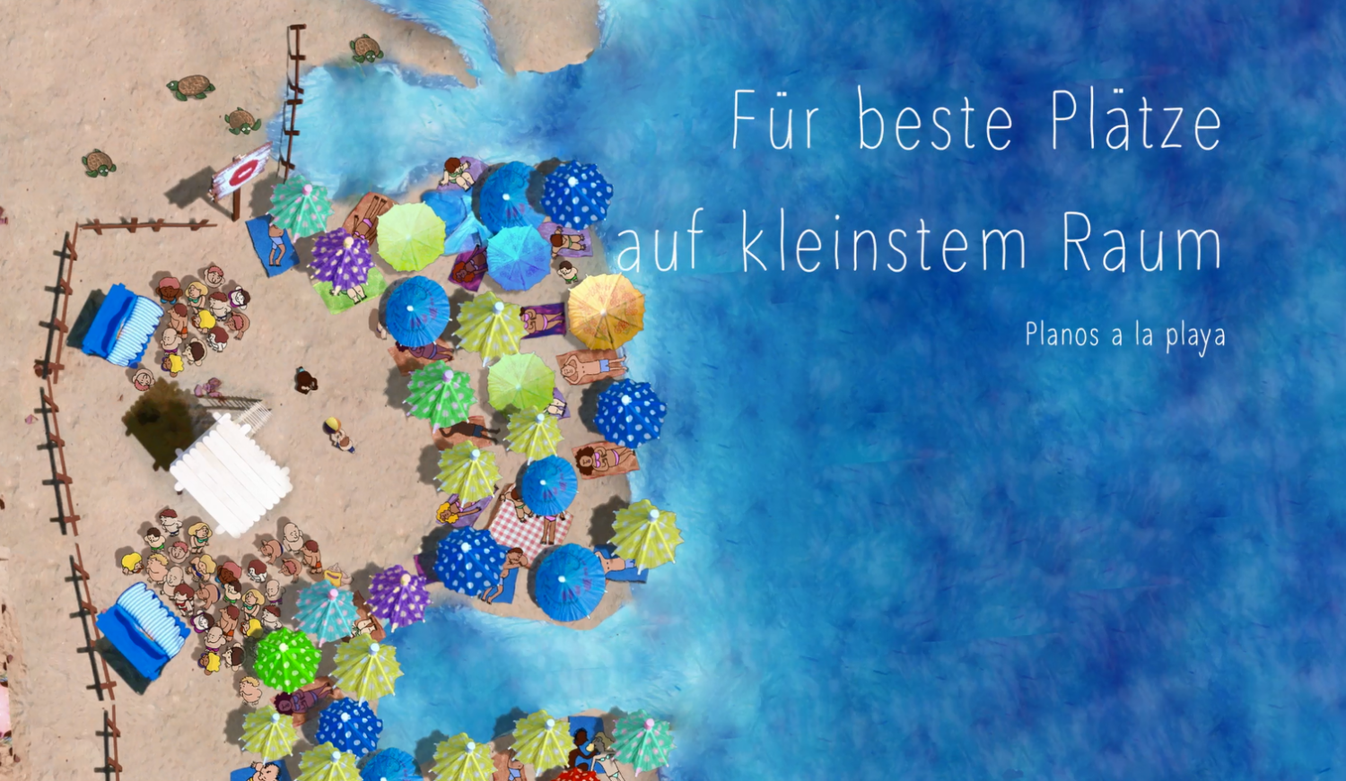 Der Animationsfilm «Planos a la playa» bringt die Innenentwicklung an den Strand. (Bild: Raphaël Haab)