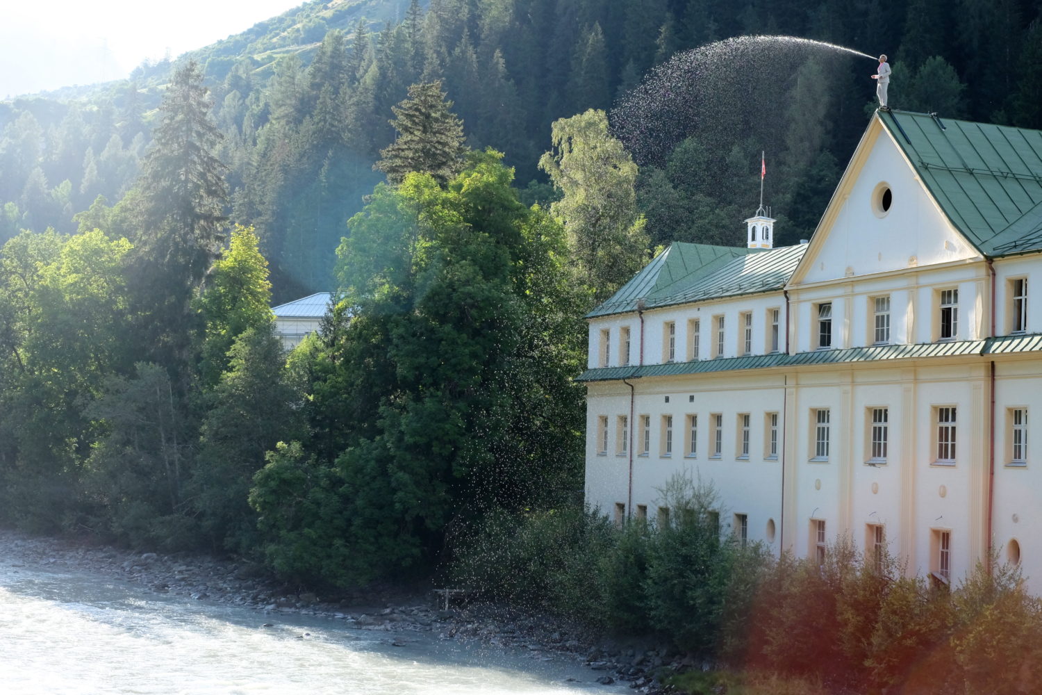 Fundaziun Nairs, Performance Heinrich Lueber, Foto by Lea Hummel